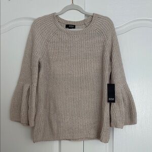 a.n.a Women's Chenille Beige Knit Sweater